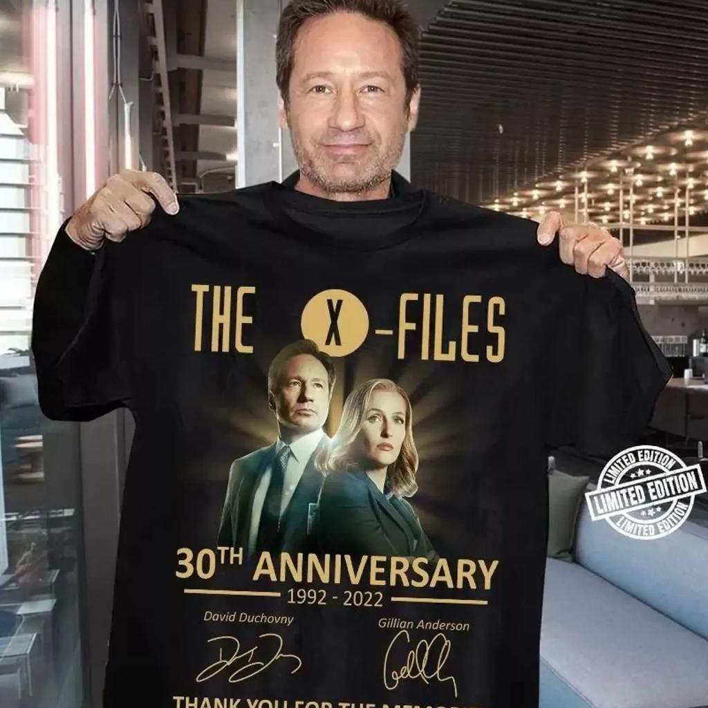 The X Files 30th Anniversary T Shirt Full Size S 5xl Se589 Vintage Homme Casual Breathable Designer Clothes Fashion