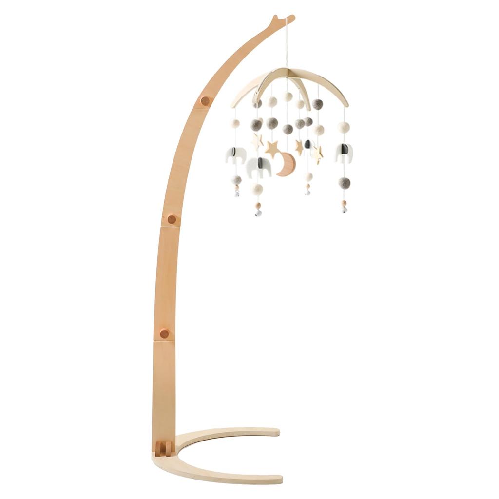 Etucdose Bed Merry Standing Wooden Baby Easy To Wind Hanging Bed Sleeping Birth Baby Educational Bedding Set, Arm, Mobile, Install, Chime, Type,