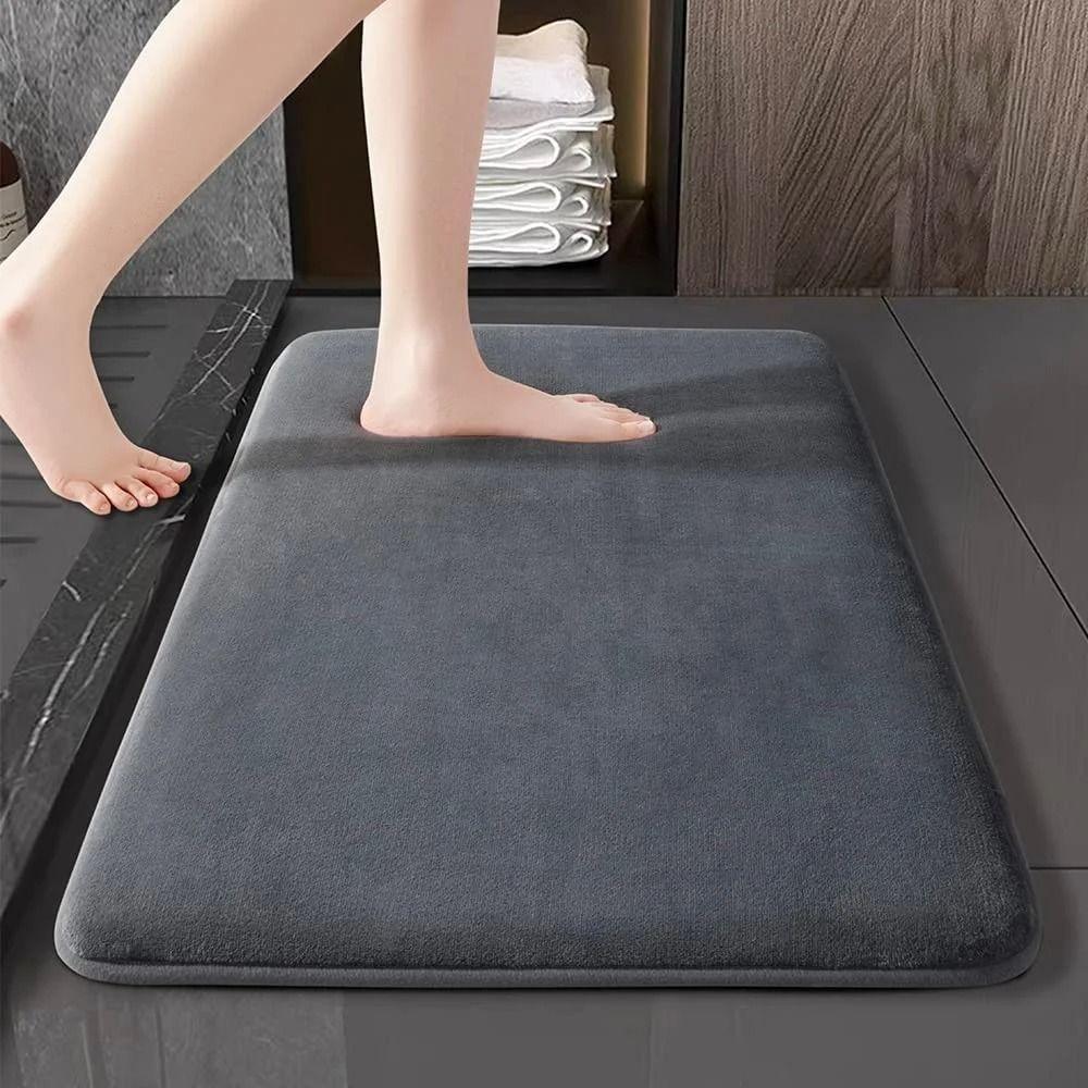 Anti-slip Bathroom Rug Ultra Soft Floor Mat Practical Bedroom Mat  Household
