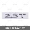 3D ABS 2.0H 3.0H Letter Stickers 2.0T 3.0T 2.3T 2.7T MKZ MKC MKX Embelm Badge Car Logo Rear Trunk Decal Auto Body Sticker