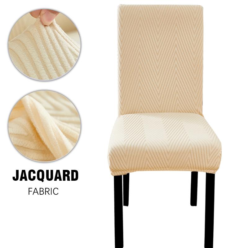 Jacquard Dining Chair Slipcover Chair Furniture Protector Stretch Chair Covers for Dining Room, Restaurant, Kitchen, Party,Hotel