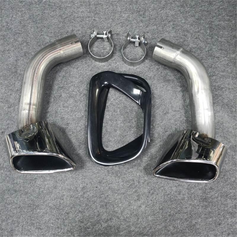 Stainless Steel Square Tip Exhaust Cover for 08-13 BMW X5 E70