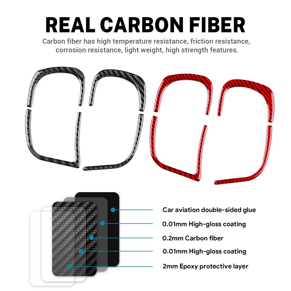 Riktigt mjuk kolfiberdekal för Renault Clio 3 2006 2007 2008 2009 2010 2011 2012 Interiör Bil Rattknappram