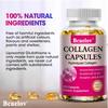 Bcuelov Collagen Capsules, 3g Hydrolyzed Collagen, with Vitamin C & Biotin, 120 Caps
