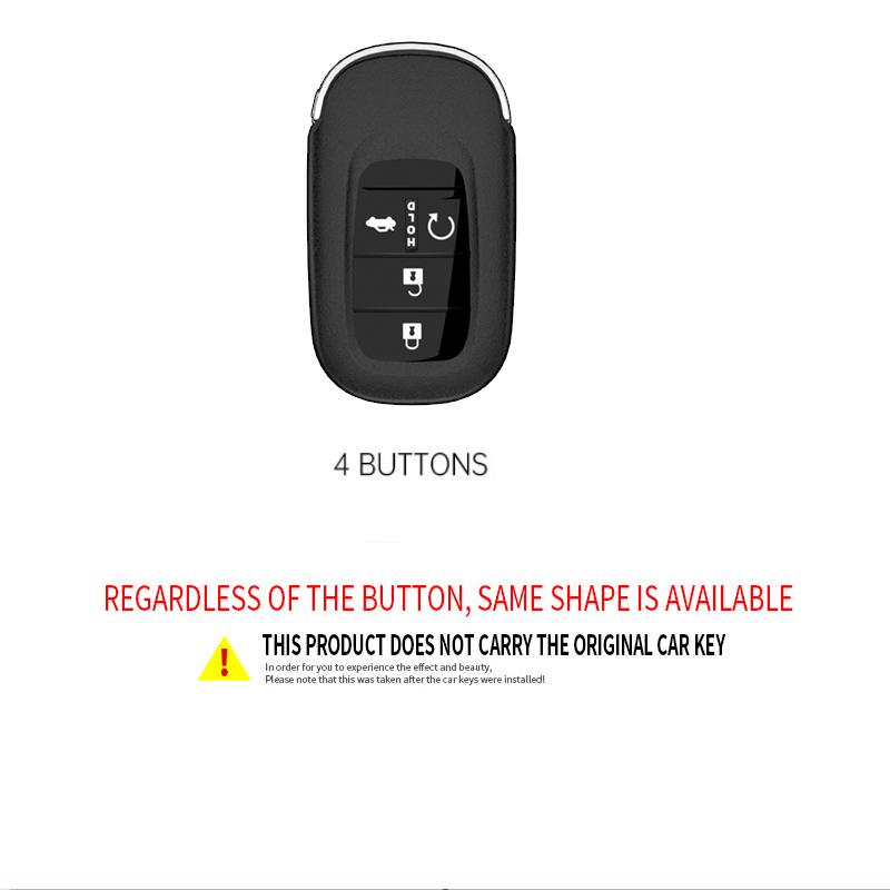 Styling Mouldings New TPU Car Remote Key Case Cover Protect Shell Bag For Honda 2021 2022 Accord Civic Pilot Freed CRV 4 Button