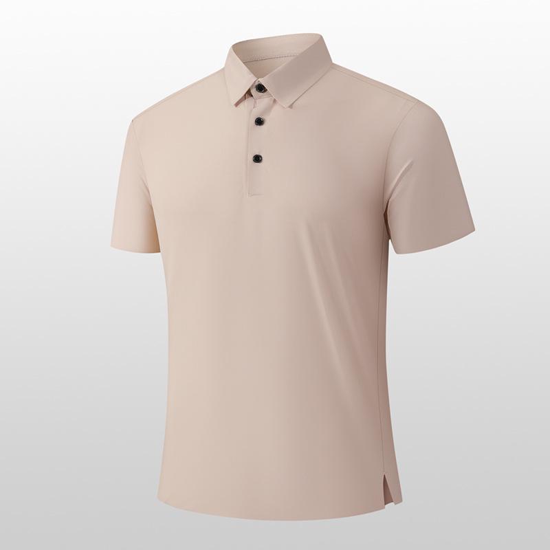 Summer Ice Silk Couple Polo Shirt - Casual Loose Fit, Short Sleeve, Lapel, Plus Size Available 5XL