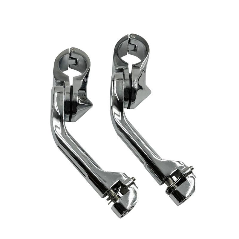 Harley Gliding Double Lights Footrest & Guard Bar for Road King, Fat Boy, Street Glide