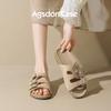 Augustus Denboken Slippers Women's 2025 Summer New Casual Beach Sandals One Pedal Flat Bottom Cool Slippers