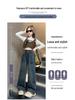 Girls' 2025 Fleece-Lined Wide-Leg Denim Pants - Autumn/Winter Style