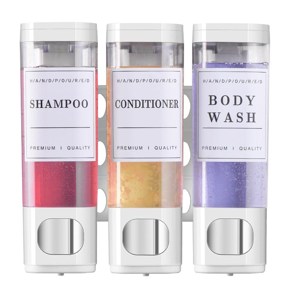 Wall Mounted Shower Soap Dispenser No Drill Conditioner Dispenser For Bathroom Hotel