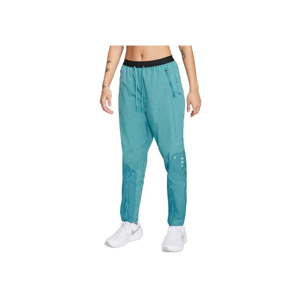 Nike Colorblock Drawstring Knit Sweatpants Women Bottoms Porcelain-Blue DX5554-440