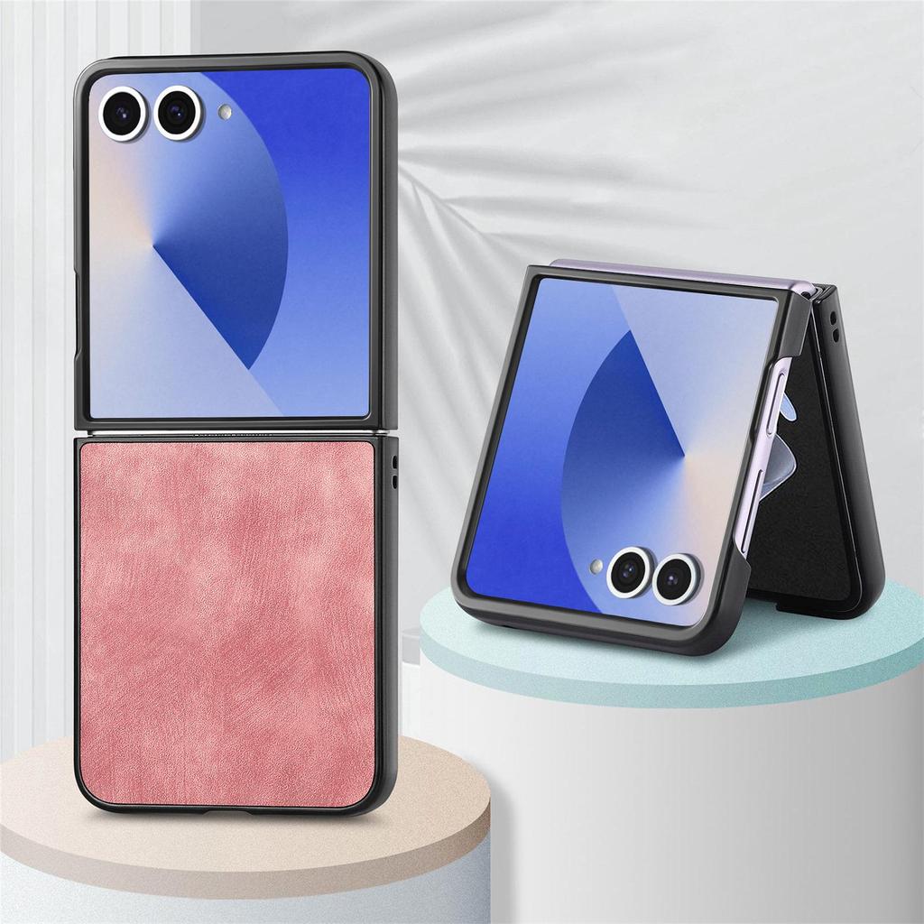 Samsung Galaxy Z Flip 7/6 Drop-Proof Foldable Leather Phone Case