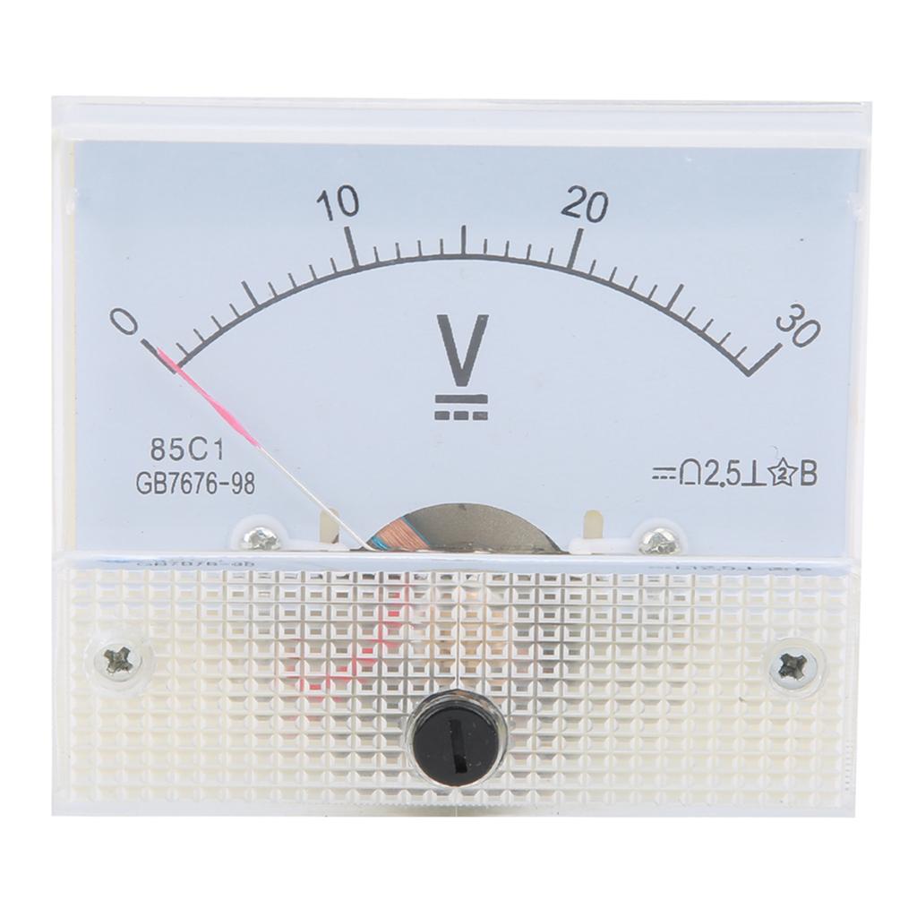 Pointer DC Voltmeter Panel Volt Voltage Meter Measuring Instrument 85C1 DC 0~30V