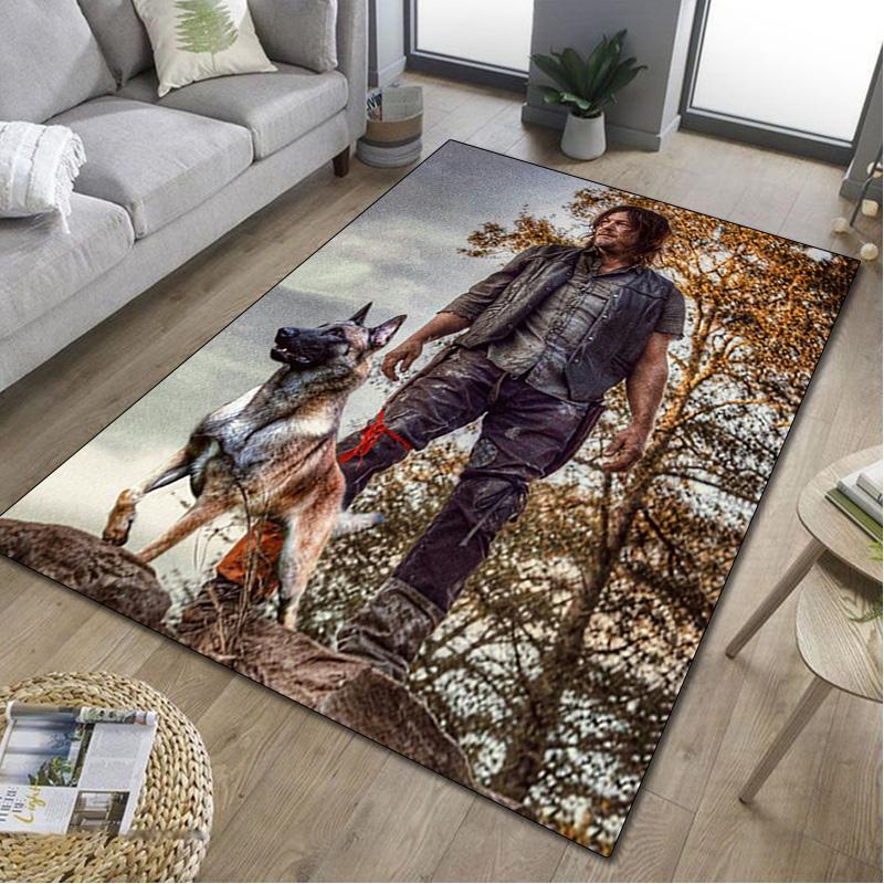 The Walking Dead  Rug - Home carpet Office Decorative Carpet For Living Room Bedroom Door Mat Floor Rug Computer Chair Area Rug