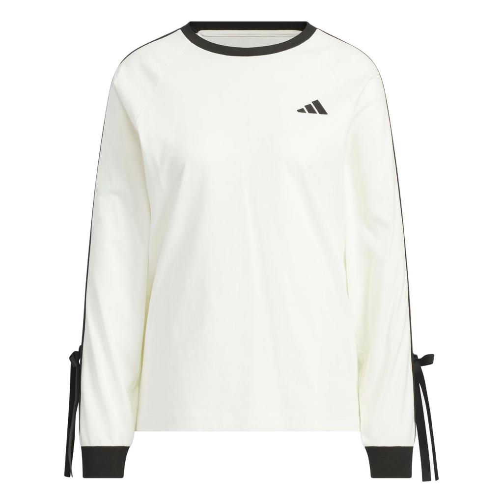 Adidas 3-Stripes Loose Fit Striped Long Sleeve T-Shirt Women Tops KG3859