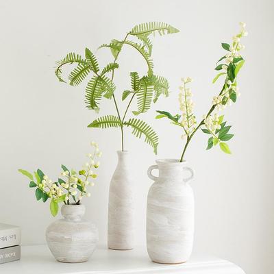 Retro Keramikvase für Wohnzimmer oder Schreibtisch Blumenarrangement