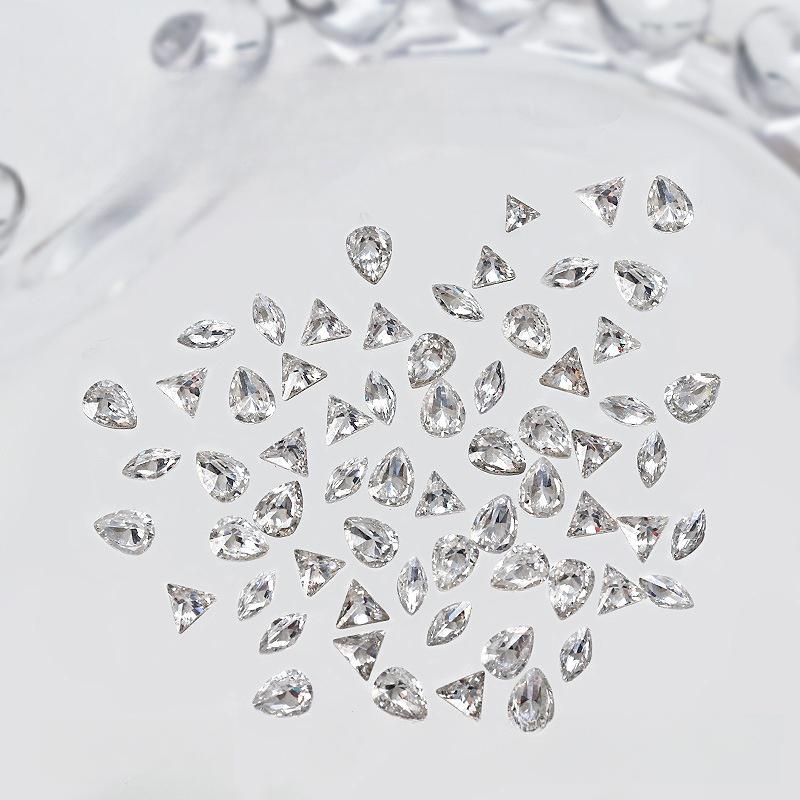 50Pcs Mini Zircon Diamonds Nail Art  Decor Manicure Charms Glitter 3D Crystals For Women Girls Nail Decor Craft