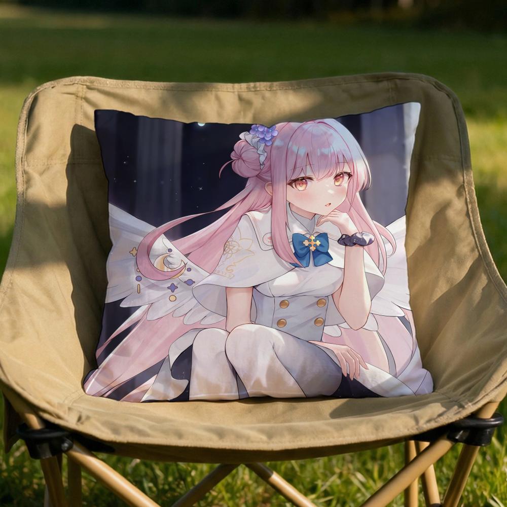 

MMisono Mika Anime Cushion Cover Soft Reversible Durable Pillow Cover MultiScene Use for Home Car Daily Comfort 30X30cm