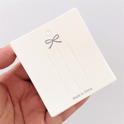 50Pcs Bow Hair Clip Card Jewelry Packaging Bag Card Paper Display Card For Necklaces Bracelets Studs Earring Packaging Cardboard