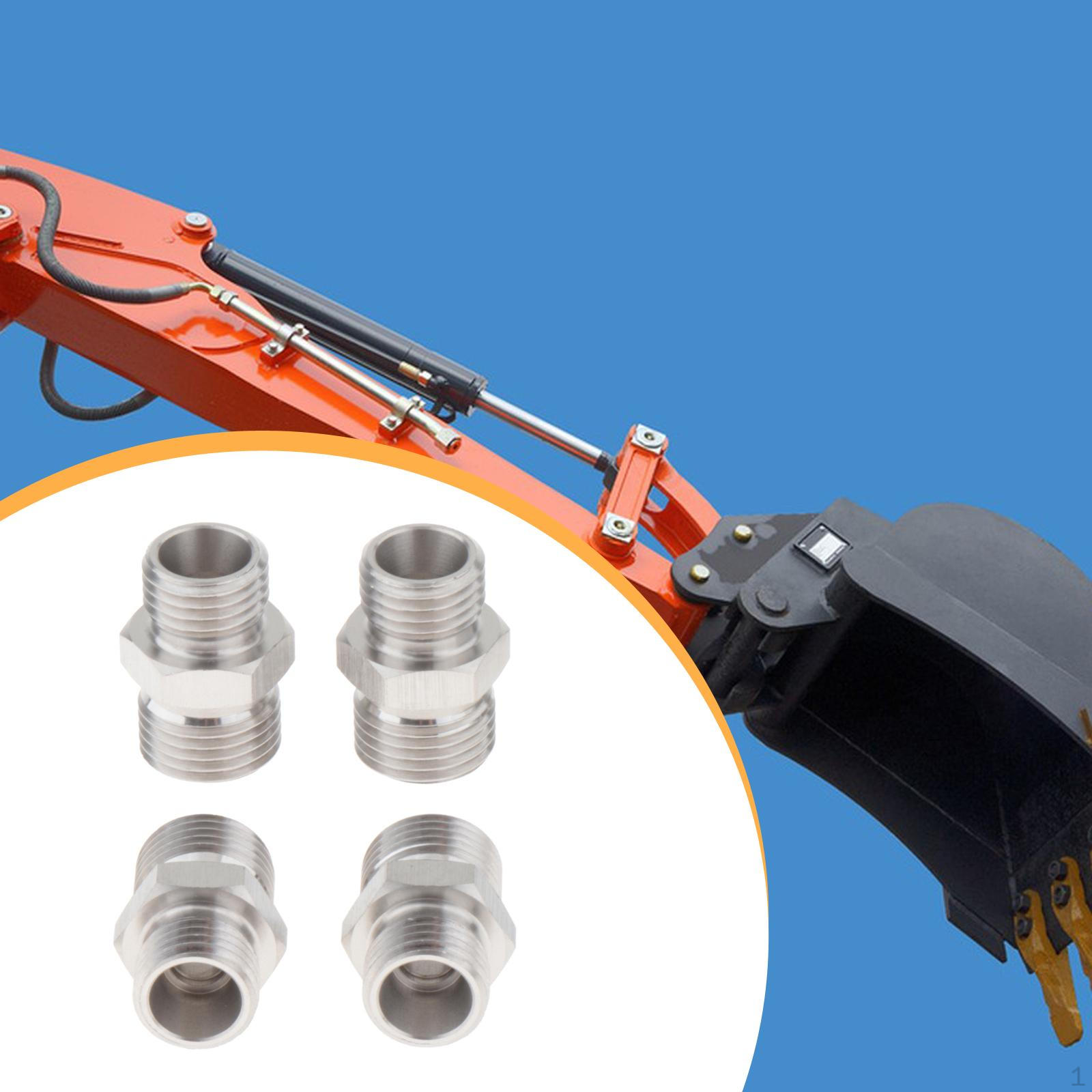 

4x 115757 Fittings Adapters for Mini Excavators 8000 PSI Repair Hardware Spare Parts M14 to M16