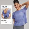 Summer Sport Cover-up: Women's Thin, Drapey, Sexy Back Yoga & Fitness Top