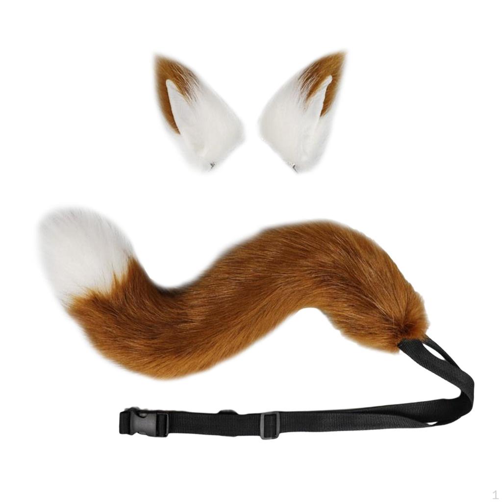 Ears Tail Cosplay for Party Adults Children