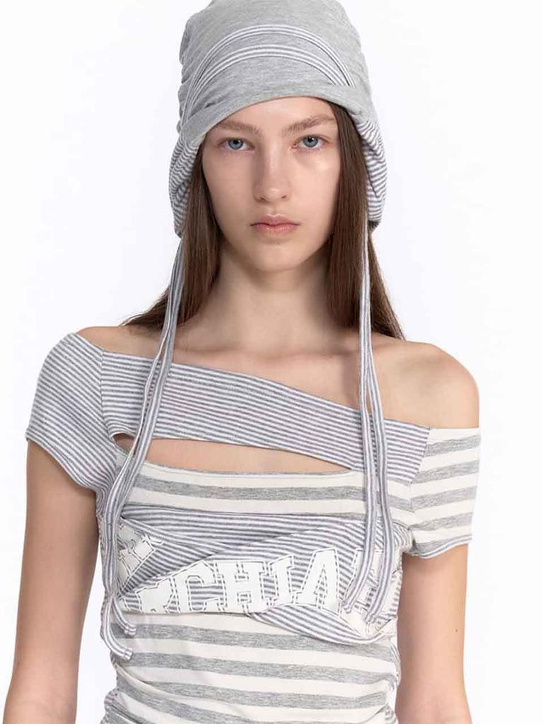 2000Akaibeuseu Milla Hat (Stripe)