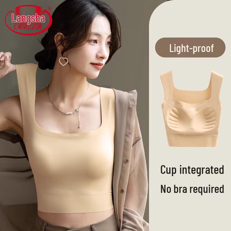 Women s Built-in Bra U-Neck Camisole M
