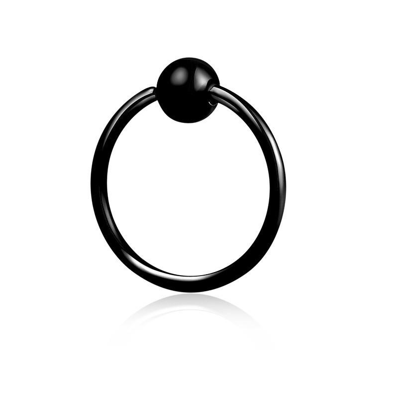 

316L нержавеющая сталь простой шариковый зажим нос/губа кольцо пирсинг ювелирные изделия 1.2*8*3mm