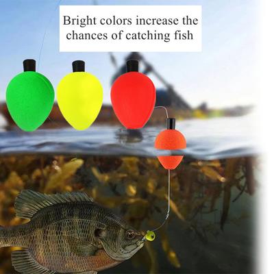 Trout Float Foam Teardrop Fishing Bobber Positioning Float Fly Fishing Strike Indicators for Trout Offshore Saltwater Freshwater