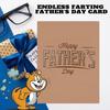 Endless-Farting Father's Day Card,  Funny Prank Fathers Day Card, Father's Day Gifts For Dads Funny Endless-Farting Sound Prank Greeting Card