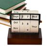 Reusable Perpetual Calendar Daily Flip Manual Countdown Calendar Rotary Calendar  Dormitory