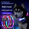 Coleira de LED Recarregável por USB para Cães para Segurança Noturna