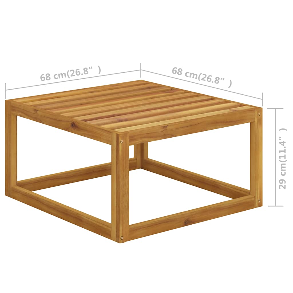 6 Piece Garden Lounge Set with Cushions Solid Acacia Wood