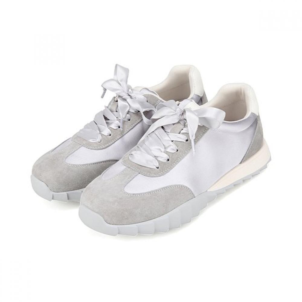 Barbara Leather Simple Lace Women Sneaker 3cm Blj170gy 225mm