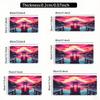 Sakura Mountain Landscape Mouse Pad Large Rubber Antislip PC Desk Accessories Mousepad for Offices and Gamer Keyboard Decor Mat
