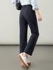 Women's High Waist Slimming Lyocell Cotton Straight-Leg Cigarette Pants for Autumn 2025