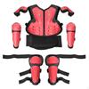 5 Pieces Skating Protector Kit Padded Children's Vest Knee and Elbow Pad Set for Kids, Bicycling,