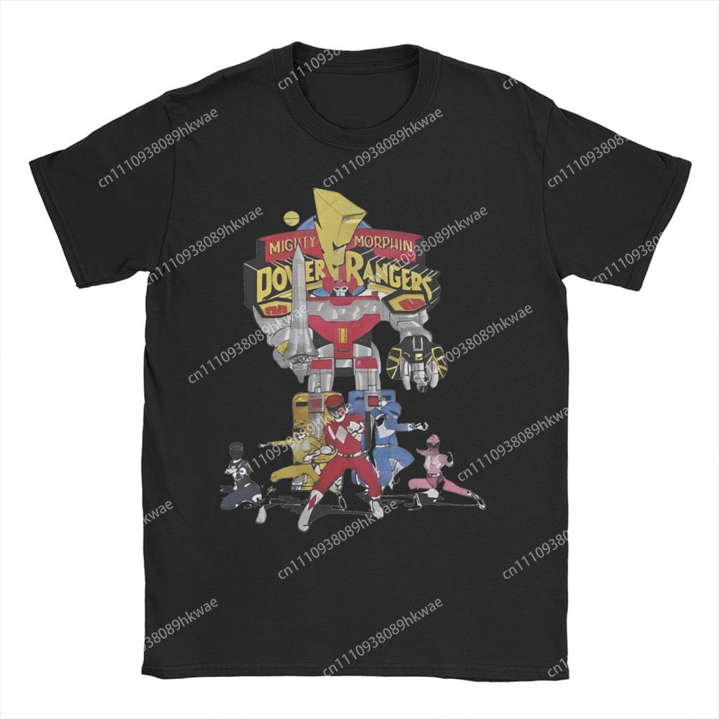 Unisex Wounisexs Mighty Morphin Power Rangers T Shirt Cotton Clothes Creative Short Sleeve Crewneck Tees New Arrival Tshirts