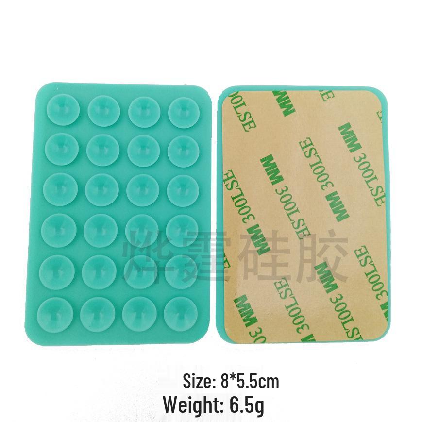 Double-Sided Silicone Mobile Phone Suction Cup Holder with 28/24 Beads for Strong Grip and Decompression