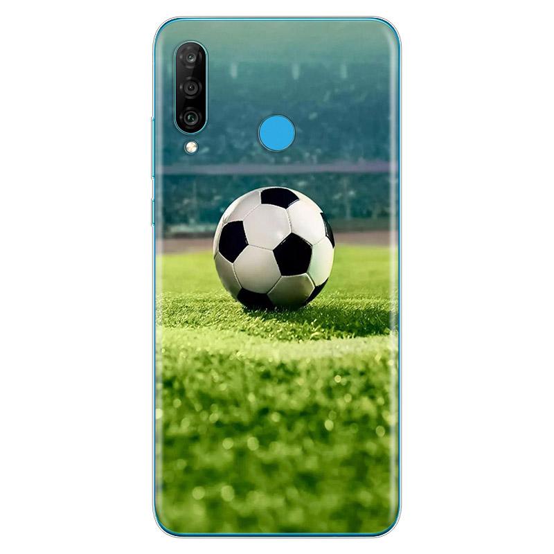 Ich liebe Feuer Fußball weiche TPU Silikonhülle für Huawei P40 P30 P20 Pro P10 P9 P8 Lite E Plus 2019 2017 Telefonhülle