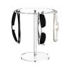 Round Eyewear Stand Glasses Storage Rack Transparent Rotatable Sunglasses Display Stand Eyeglasses Organizer for Desk