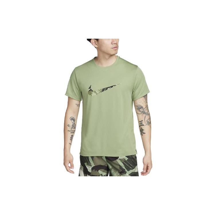 

New Nike Miler T Shirt Men s Oil Green FN8517-386 M
