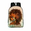 Afro-Afrikanische Schönheit Schwarze Prinzessin Wasserdichter Schulrucksack Mit Verstellbaren Schultergurten
