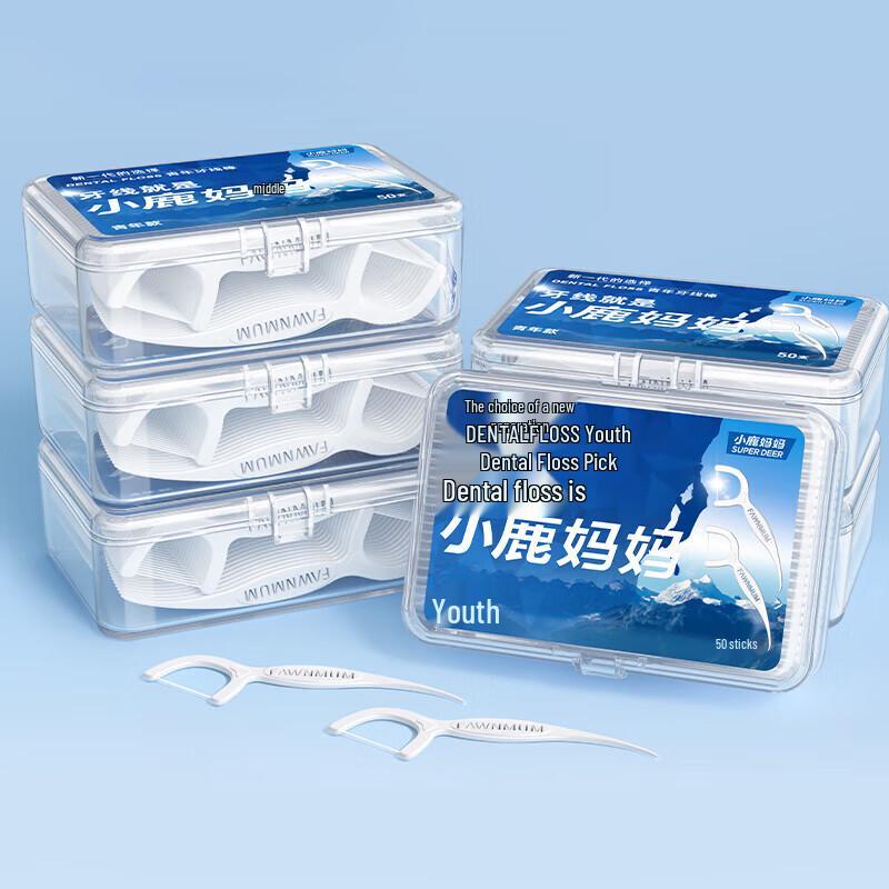 Little Deer Mom Classic Dental Floss Picks Family Pack