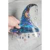 Vrogadso Witch Hat Window Hanging Sun Catcher, Moonlight Design, Decorative Ornament