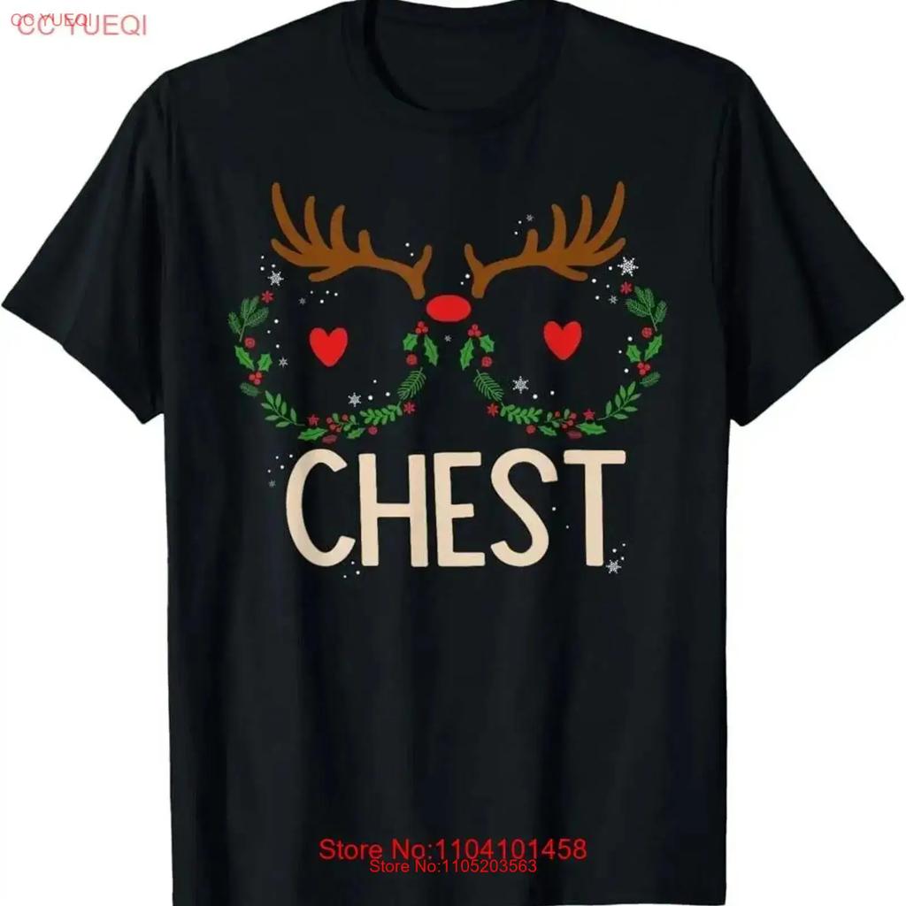 Chest Nuts Christmas Matching Couple Chestnuts Funny T Shirt Noel S Vintage Homme Streetwear Fashion Casual Graphic