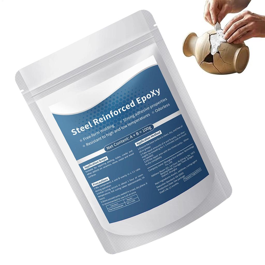 100g Waterproof Heat-Resistant Epoxy Putty, Strong Bonding Repair Clay for Metal & Crafts, Versatile Filler for Home Workshop