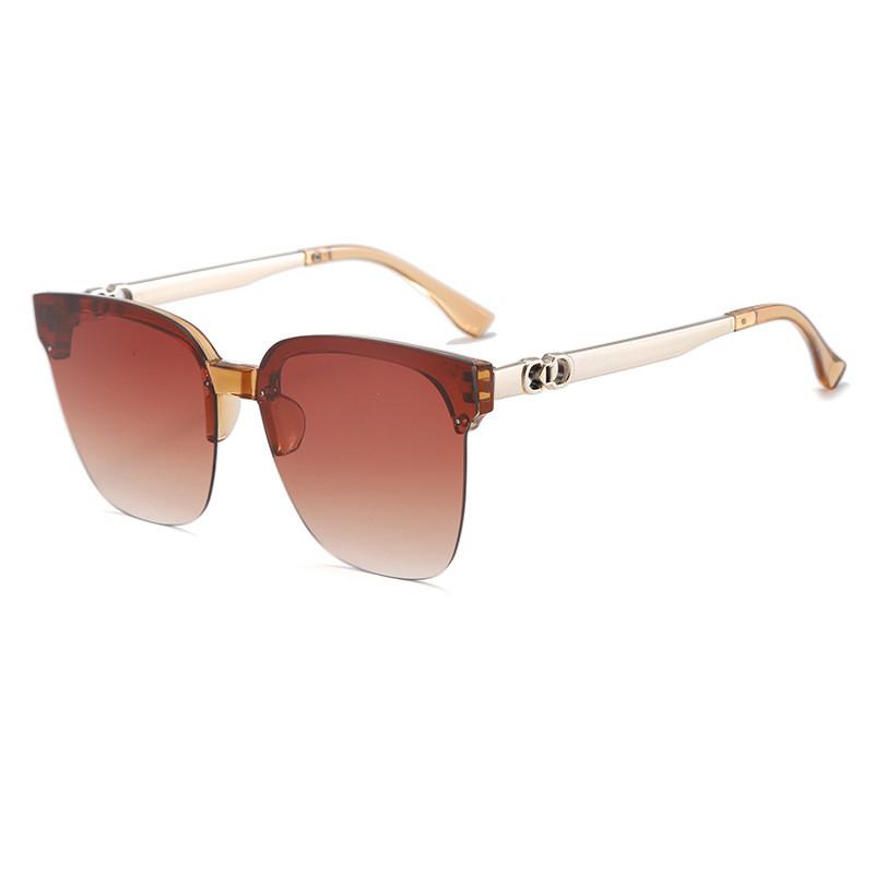 

Unisex Square Frameless Sun Glasses With Uv400 Protection For Outdoor Sports And Fashion Style F