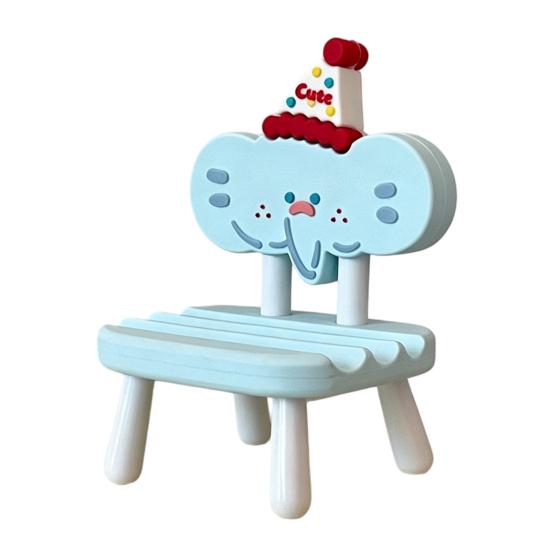 Mini Chair Phone Stand Cartoon Tablet Holder for Desk Cute Doll Chair